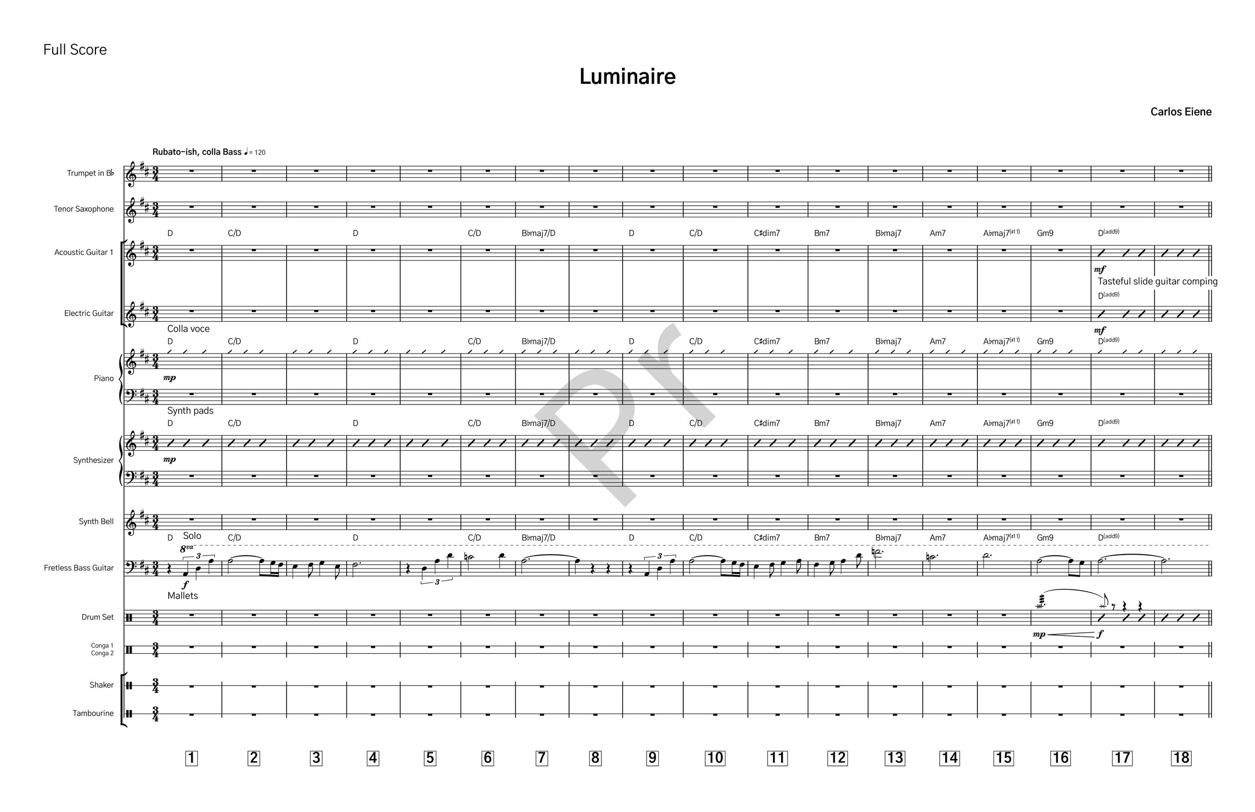 Insane In The Rain COMPLETE Sheet Music Collection — Carlos Eiene